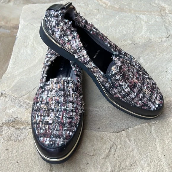 Ron White Sha-Nell Tweed Slip On Flats - Picture 1 of 12